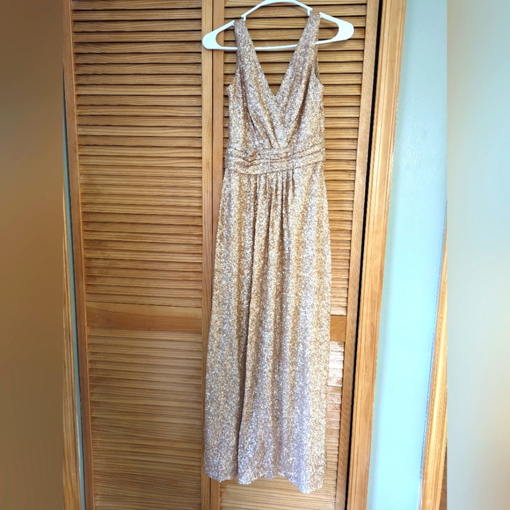Sorella Vita RoseGold Sequin Homecoming Dress Size Small